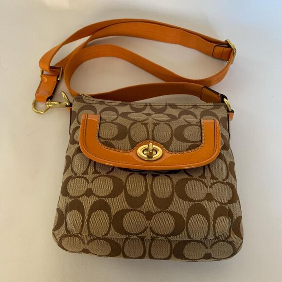 Coach signature canvas crossbody bag - Picture 1 of 5